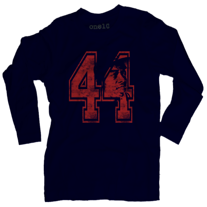 Hammerin Hank Aaron #44 Long-Sleeve T-Shirt