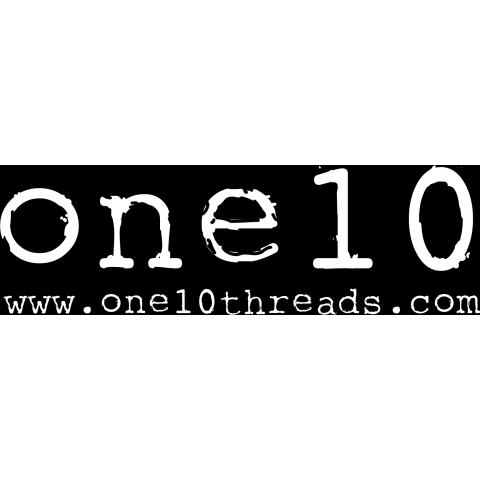 One 10 Threads Rectangle Sticker