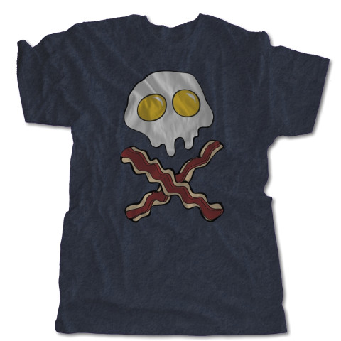 Skully Side Eggs and Cross Bacon T-Shirt