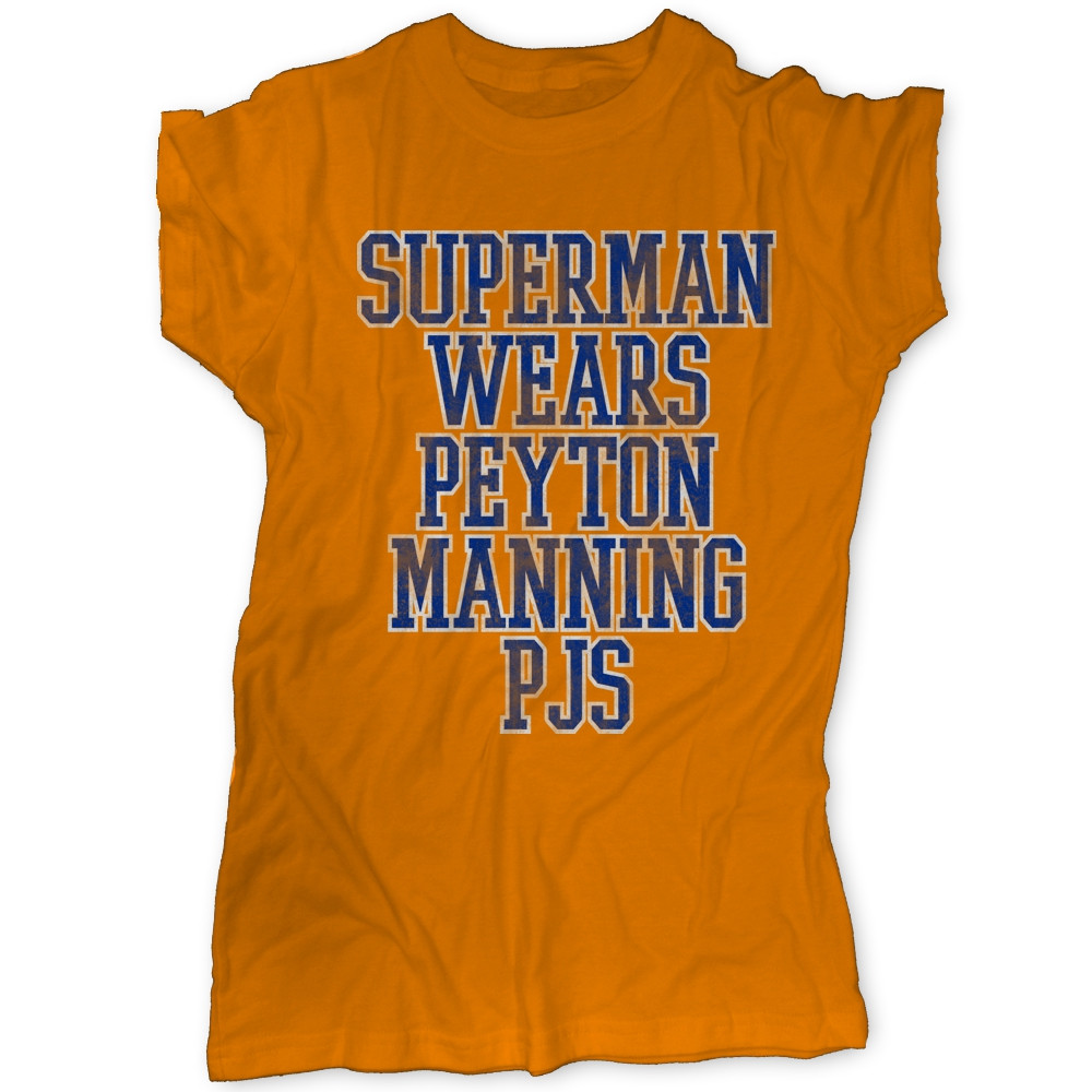 Superman Wears Peyton Manning PJs